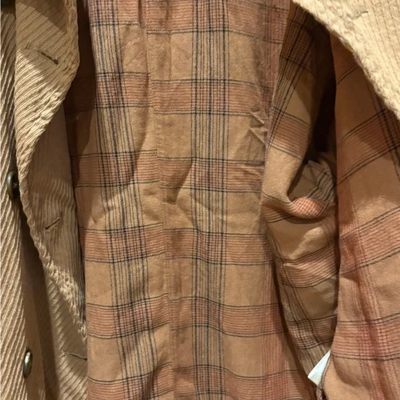 Free People Remi Brown Corduroy Oversized Shirt Jacket - Picture 9 of 17